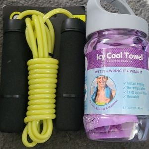 Jump rope and cool towel